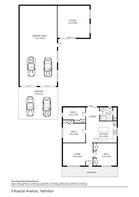 9 Roscoe , Hamilton, VIC, 3300 - Floorplan 1