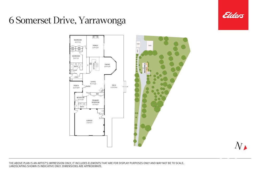 6 Somerset Drive, Yarrawonga, VIC, 3730 - Floorplan 1
