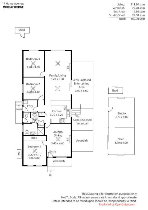 17 Hume Avenue, Murray Bridge, SA, 5253 - Floorplan 1