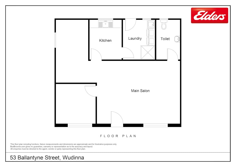 53 Ballantyne Street, Wudinna, SA, 5652 - Floorplan 1