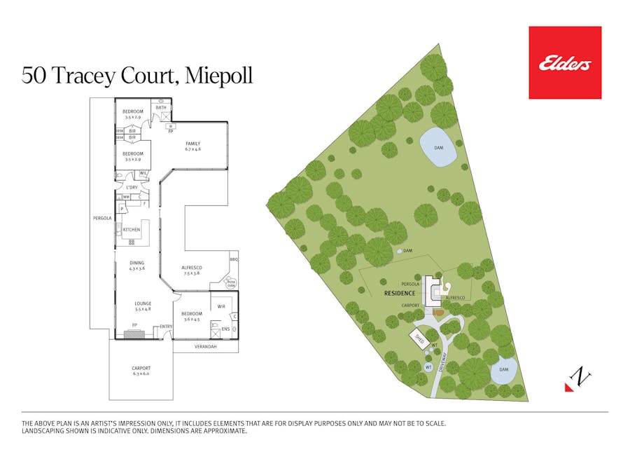 50 Tracey Court, Miepoll, VIC, 3666 - Floorplan 1