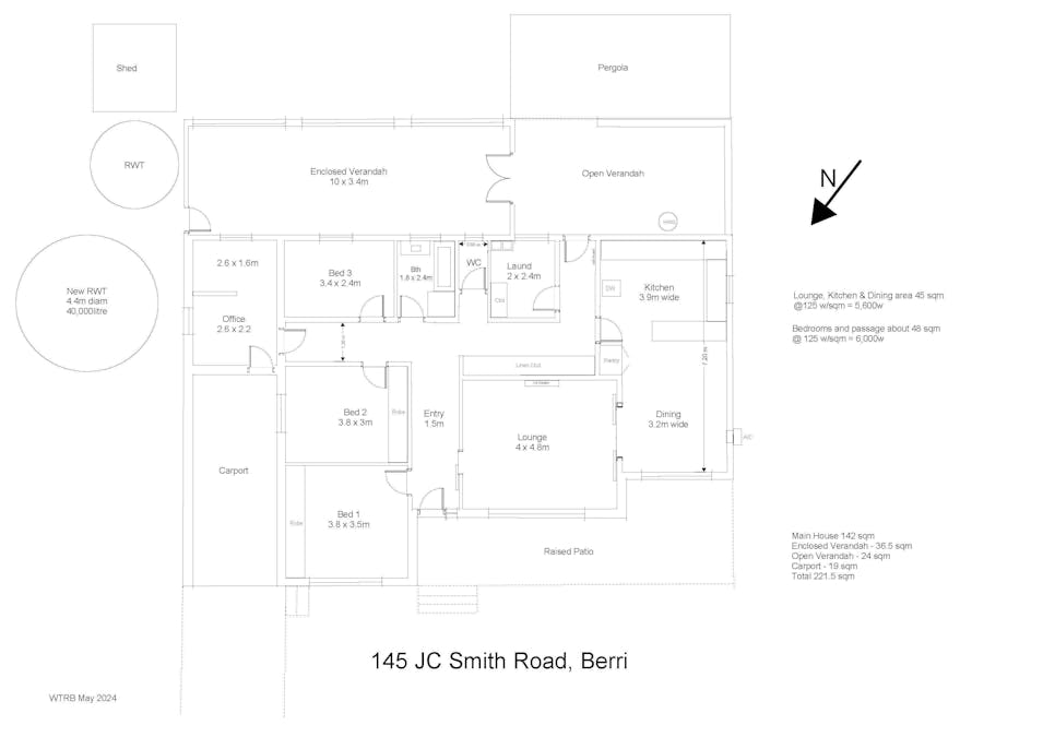 145 J C Smith Road, Berri, SA, 5343 - Floorplan 1