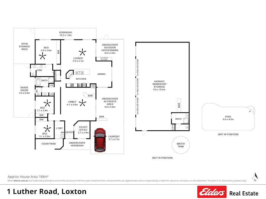 1 Luther Road, Loxton, SA, 5333 - Floorplan 1