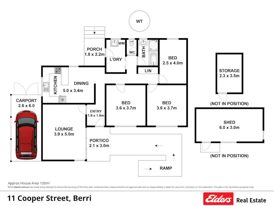 11 Cooper Street, Berri, SA, 5343 - Floorplan 1