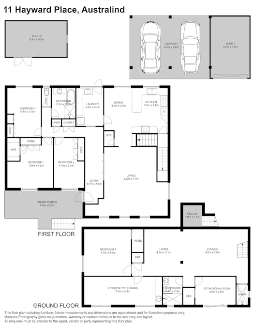 11 Hayward Place, Australind, WA, 6233 - Floorplan 1