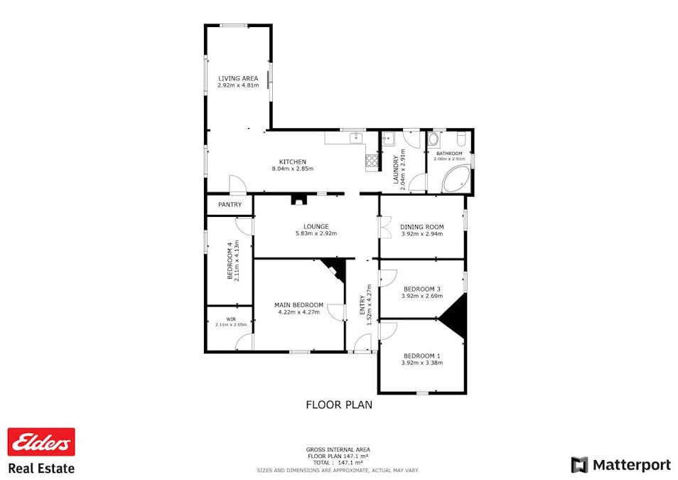 86 Kennedy Street, Northam, WA, 6401 - Floorplan 1