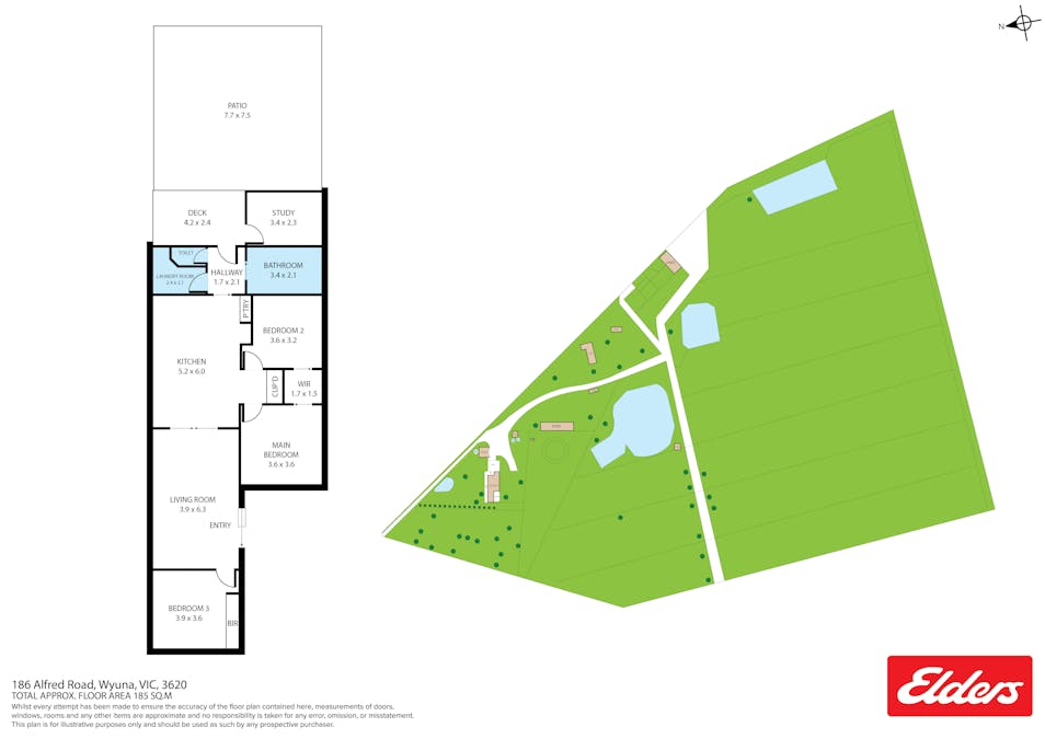 186 Alfred Road, Wyuna, VIC, 3620 - Floorplan 1