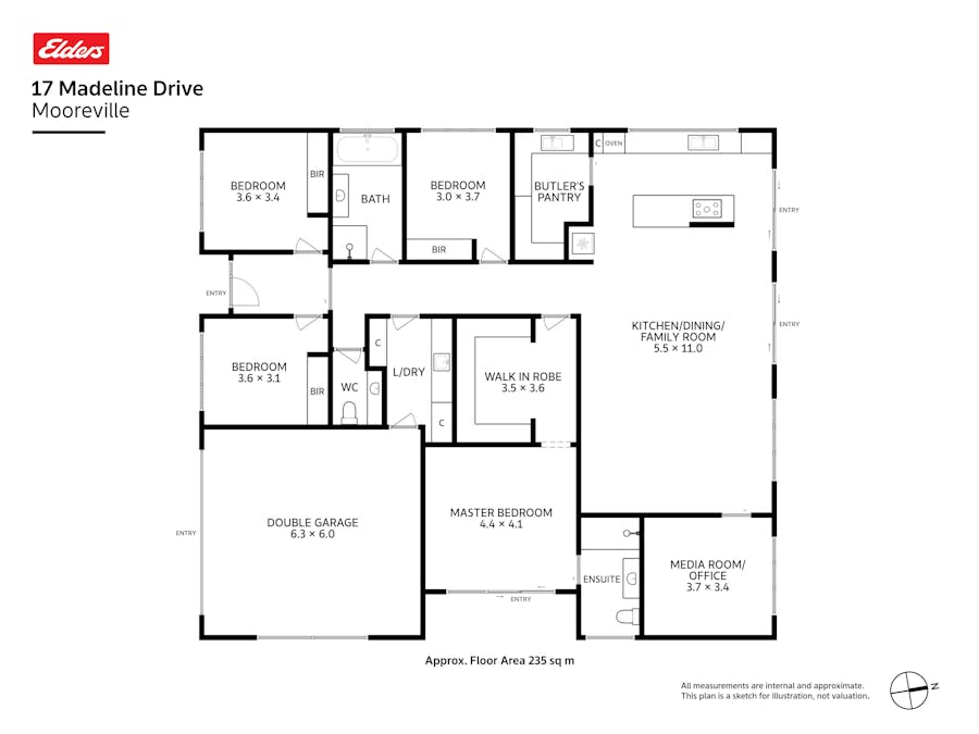 17 Madeline Drive, Mooreville, TAS, 7321 - Floorplan 1