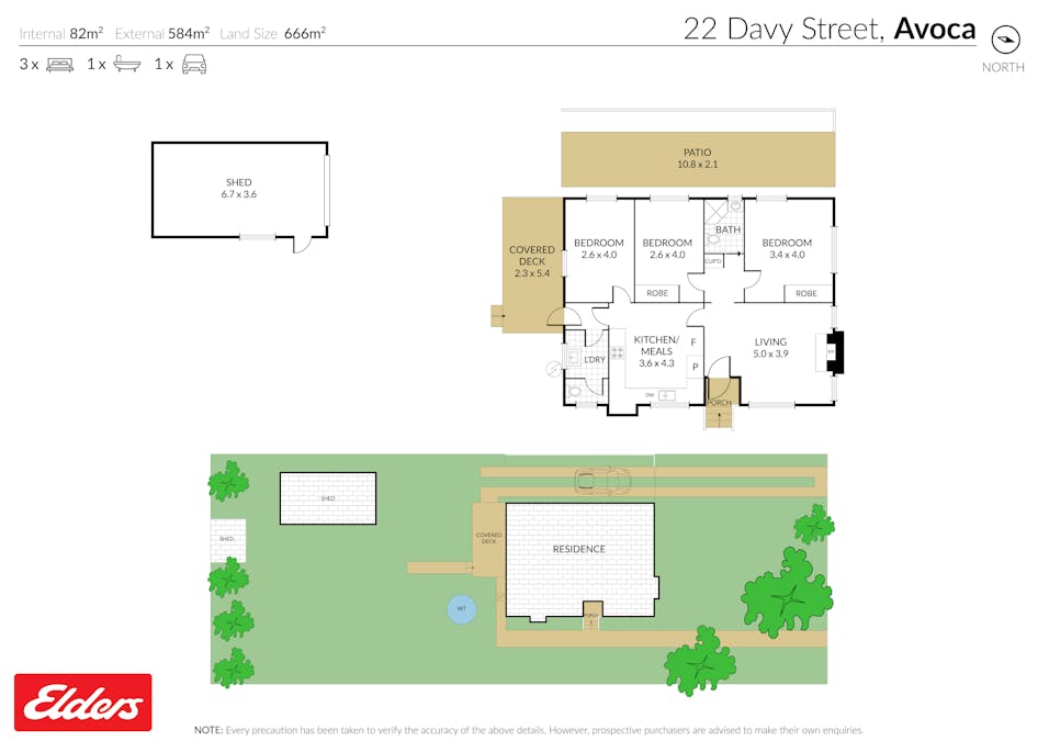 22 Davy Street, Avoca, VIC, 3467 - Floorplan 1