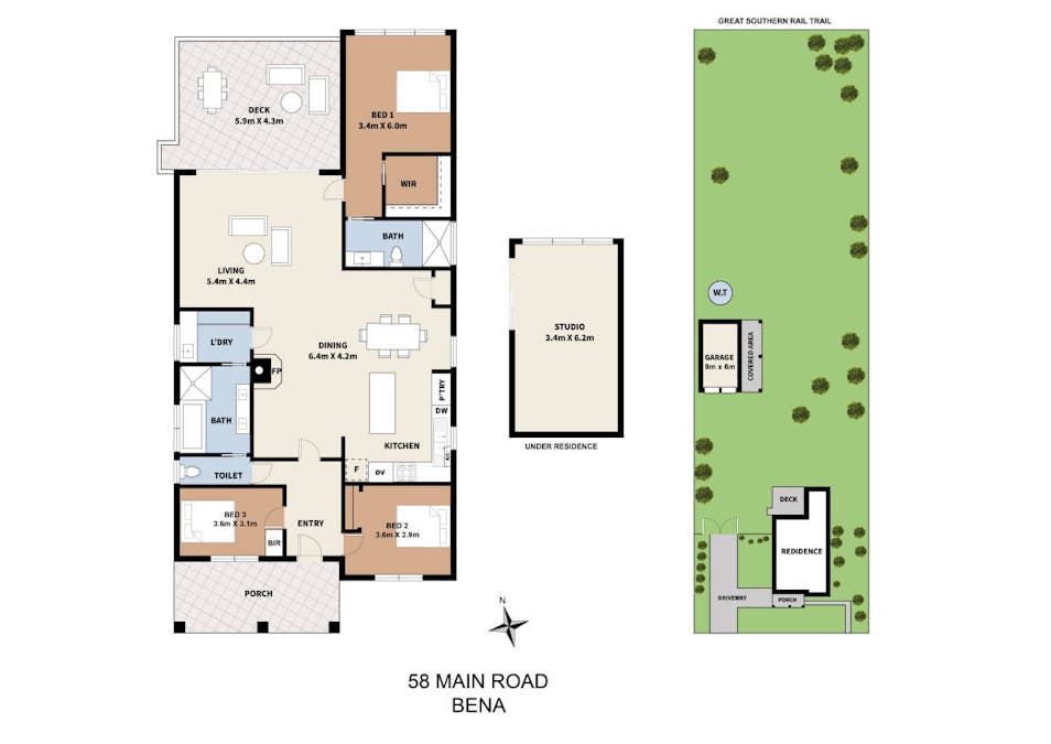 58 Main Road, Bena, VIC, 3946 - Floorplan 1