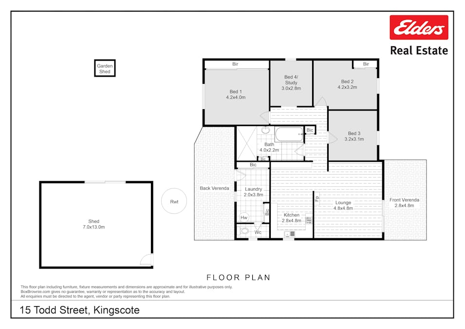 15  Todd Street, Kingscote, SA, 5223 - Floorplan 1