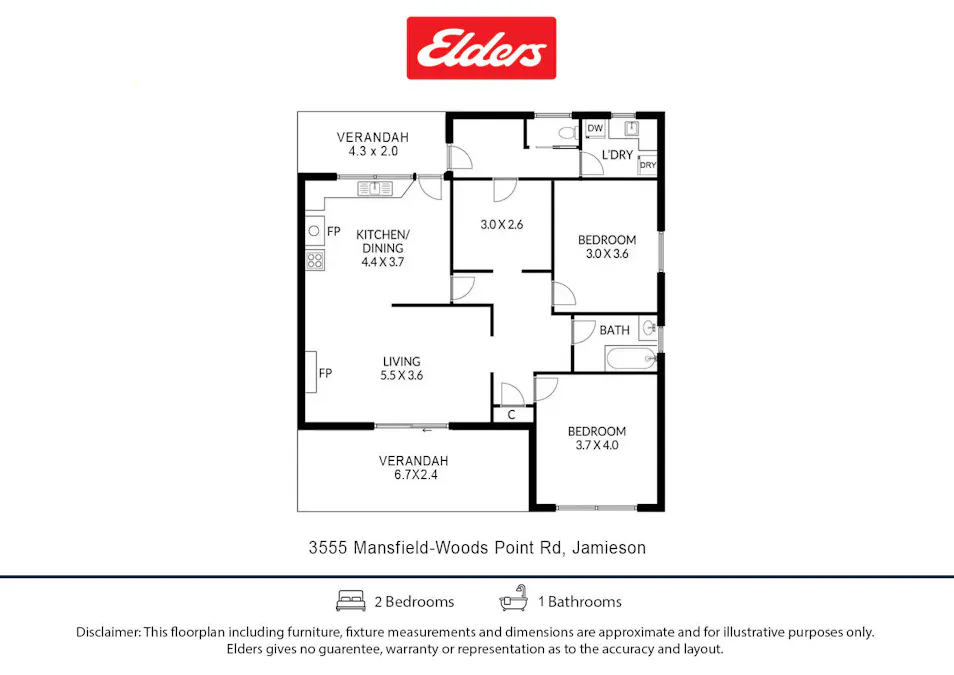 3555 Mansfield Woods Point Road, Jamieson, VIC, 3723 - Floorplan 1