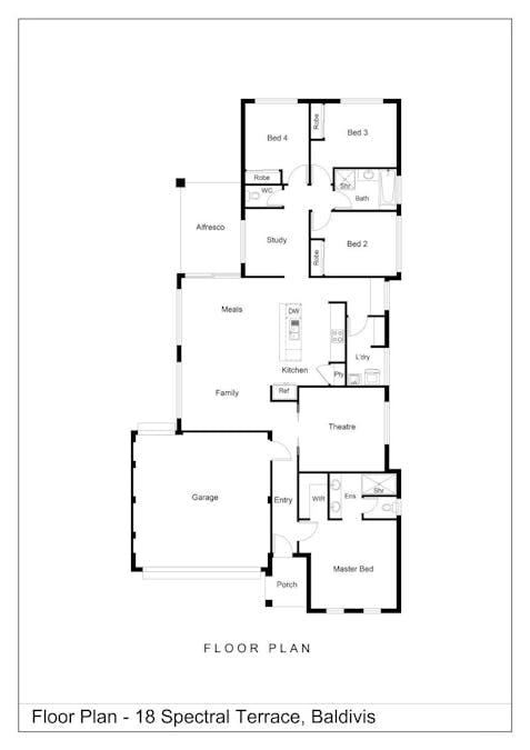18 Spectral Terrace, Baldivis, WA, 6171 - Floorplan 1