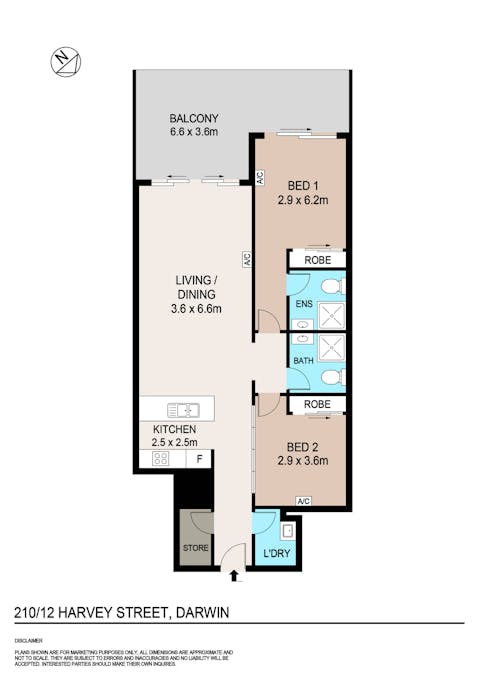 210/12 Harvey Street, Darwin City, NT, 0800 - Floorplan 1