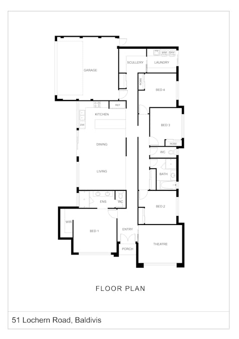 51 Lochern Road, Baldivis, WA, 6171 - Floorplan 1