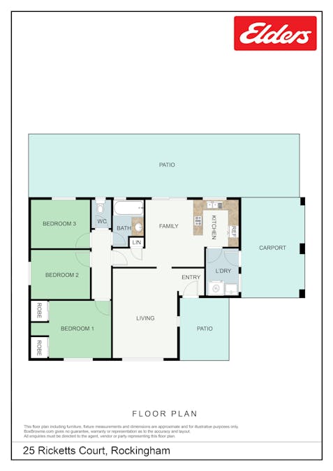 25 Ricketts Court, Rockingham, WA, 6168 - Floorplan 1