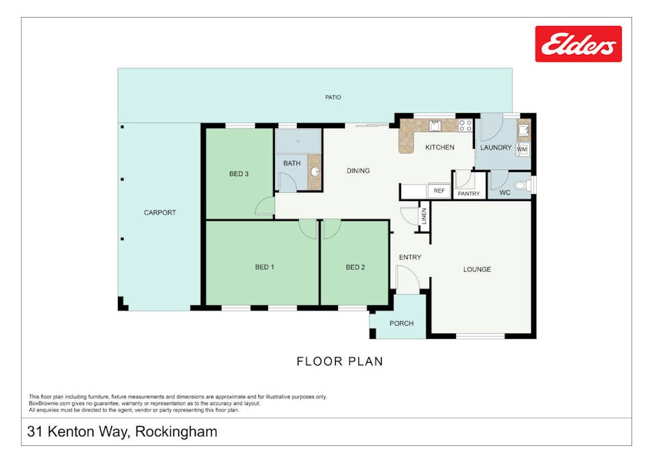 31 Kenton Way, Rockingham, WA, 6168 - Floorplan 1