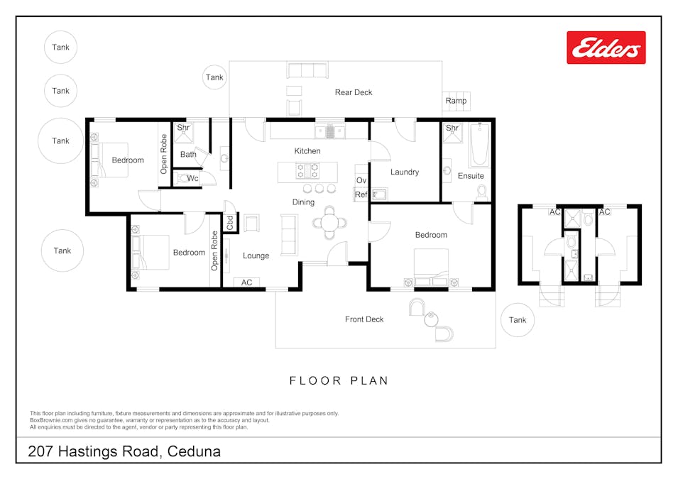 207 Hastings Road, Ceduna, SA, 5690 - Floorplan 1