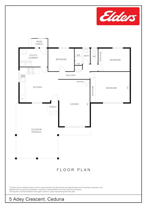 5 Adey Crescent, Ceduna, SA, 5690 - Floorplan 1
