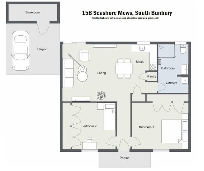 15B Seashore Mews, South Bunbury, WA, 6230 - Floorplan 1