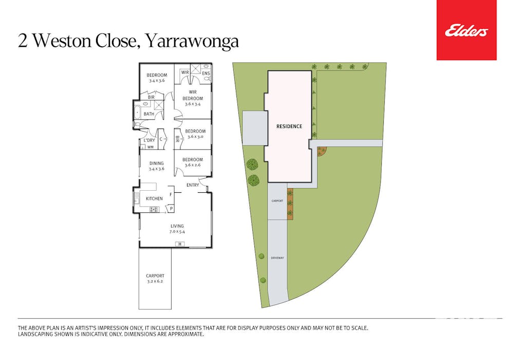2 Weston Close, Yarrawonga, VIC, 3730 - Floorplan 1