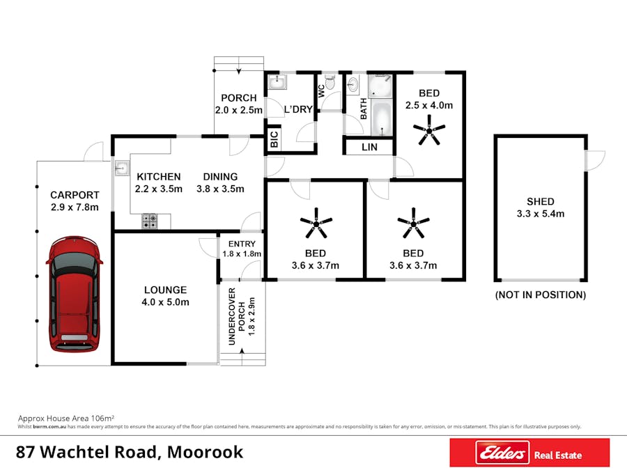 93 Wachtel Road, Moorook, SA, 5332 - Floorplan 1