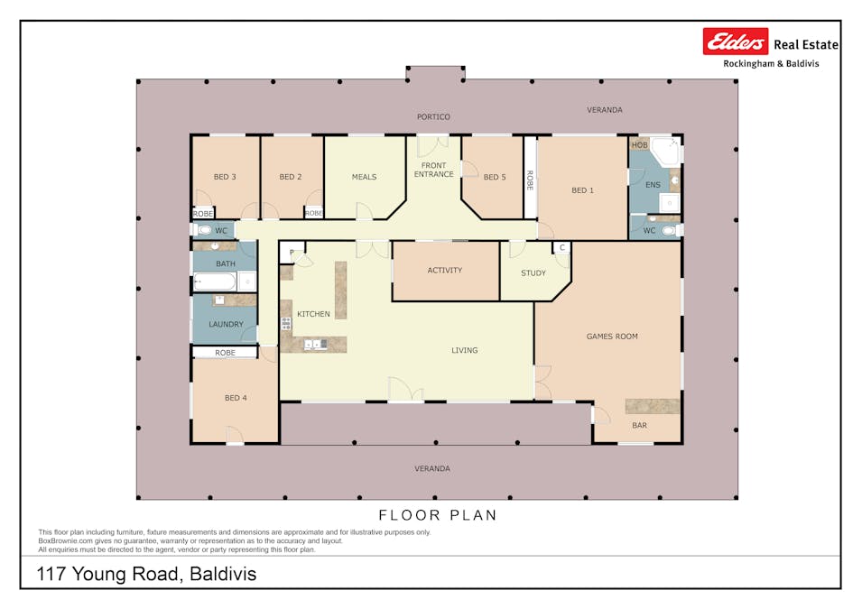 117 Young Road, Baldivis, WA, 6171 - Floorplan 1