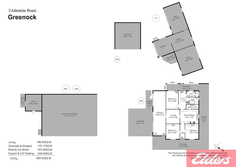 3 Adelaide Road, Greenock, SA, 5360 - Floorplan 1