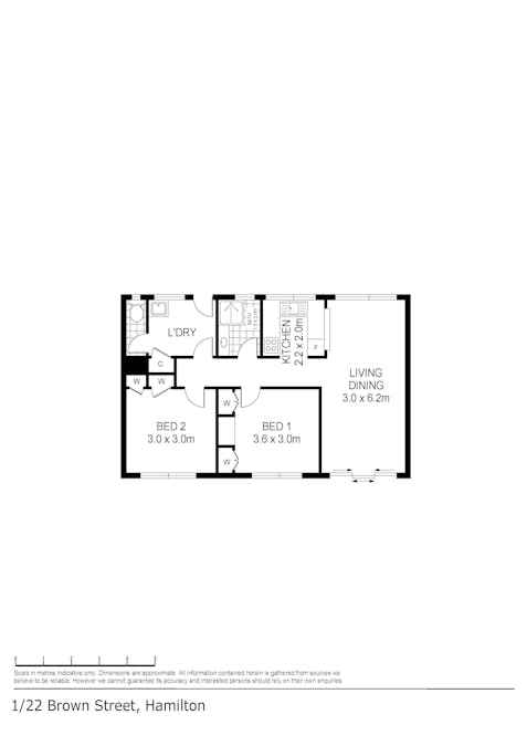1/22 Brown Street, Hamilton, VIC, 3300 - Floorplan 1