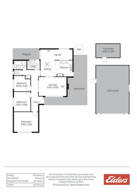 1 Curling Street, Auburn, SA, 5451 - Floorplan 1