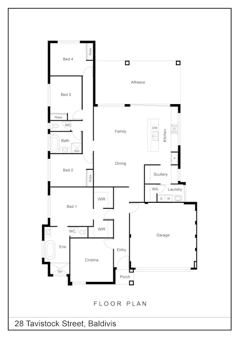 28  Tavistock Street, Baldivis, WA, 6171 - Floorplan 1