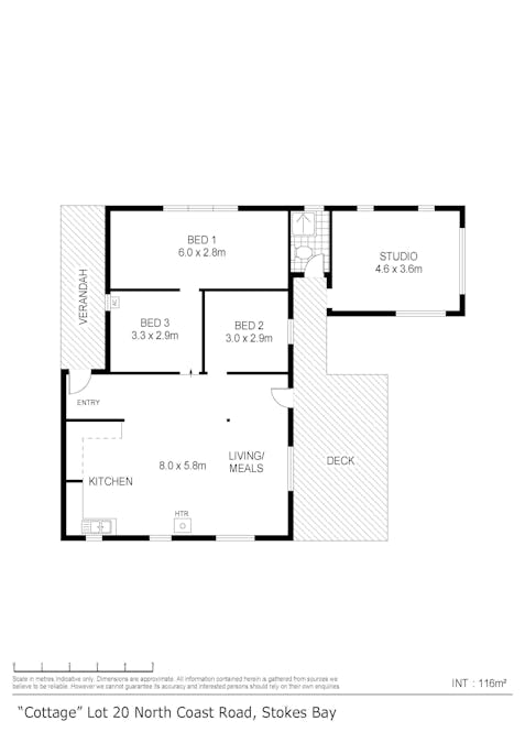 Lot 20 North Coast Road, Stokes Bay, SA, 5223 - Floorplan 2