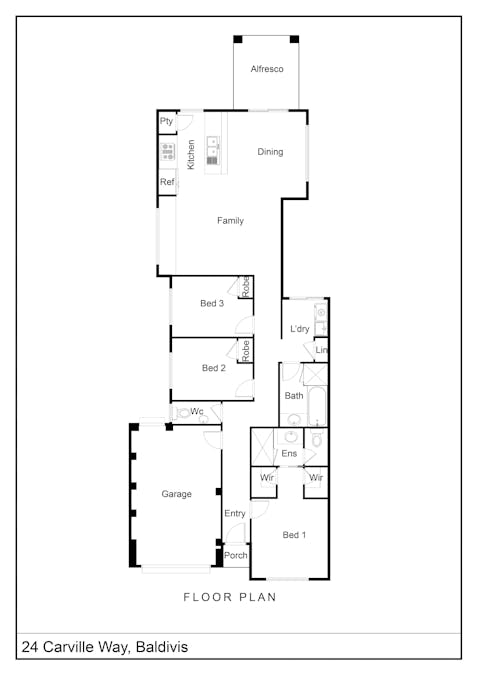 24 Carville Way, Baldivis, WA, 6171 - Floorplan 1