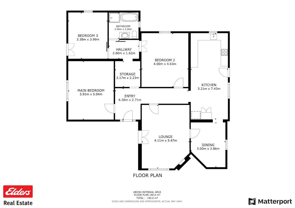 3 Uralia Terrace, Northam, WA, 6401 - Floorplan 1
