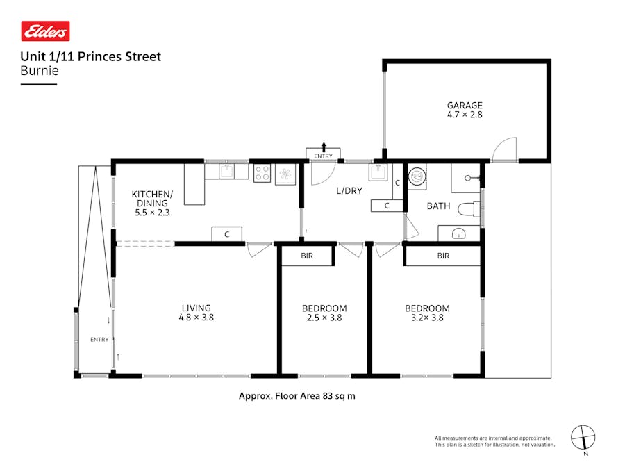 1/11 Princes Street, Burnie, TAS, 7320 - Floorplan 1