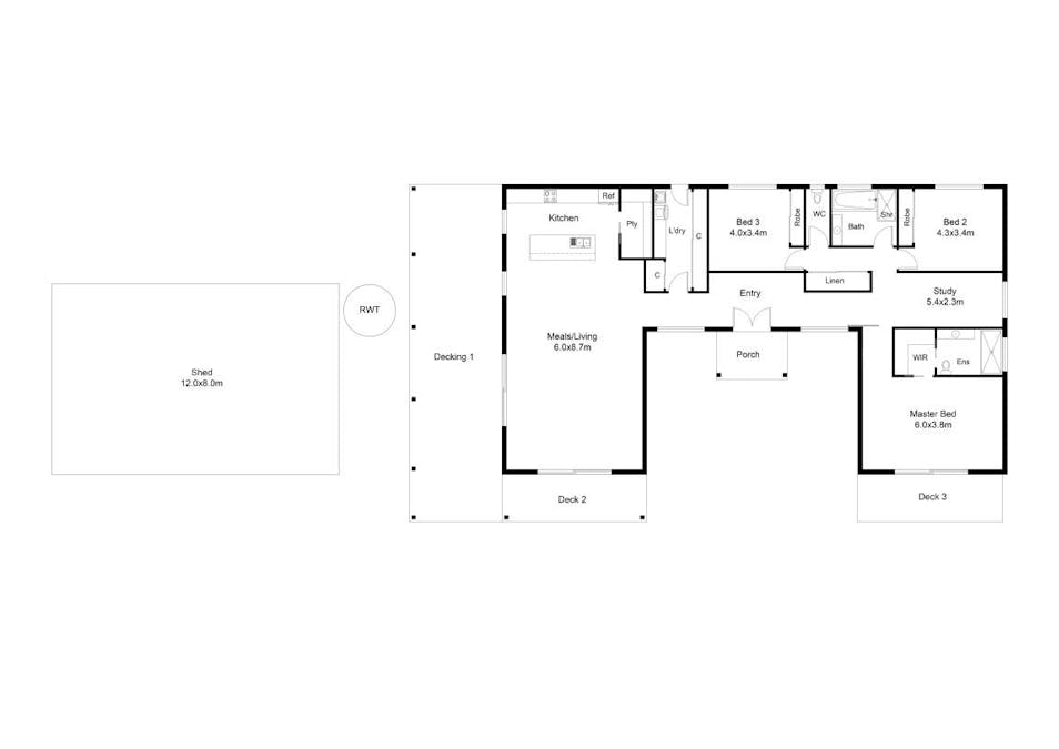 6 Highlands Road, Mansfield, VIC, 3722 - Floorplan 1