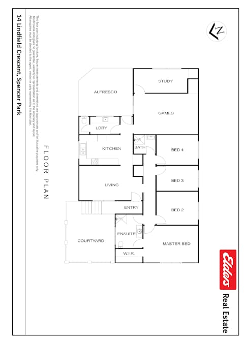 14 Lindfield Crescent, Spencer Park, WA, 6330 - Floorplan 1