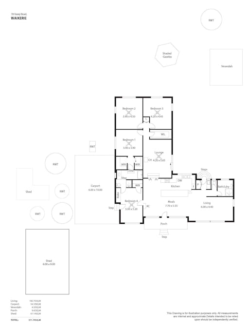 78 Vasey Road, Waikerie, SA, 5330 - Floorplan 1