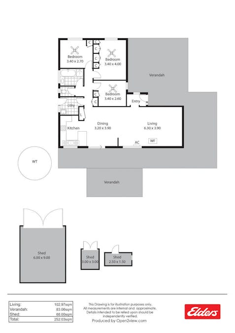 3 Sixth Street, Booborowie, SA, 5417 - Floorplan 1