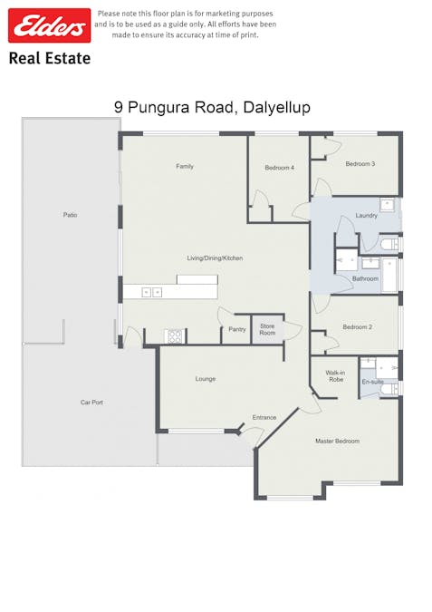 9 Pungura Road, Dalyellup, WA, 6230 - Floorplan 1