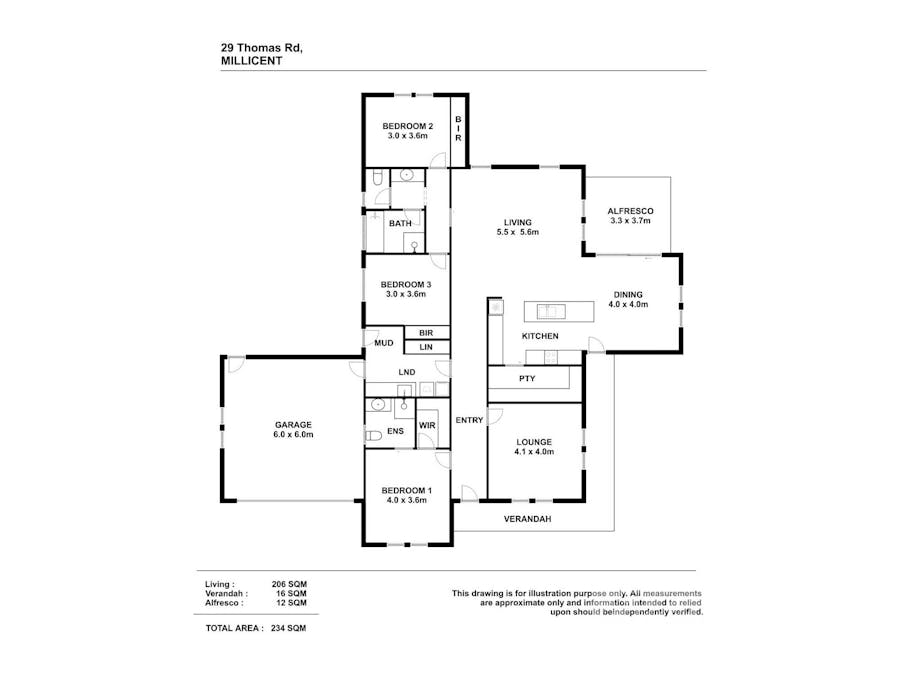 29 Thomas Road, Rocky Camp, SA, 5280 - Floorplan 1