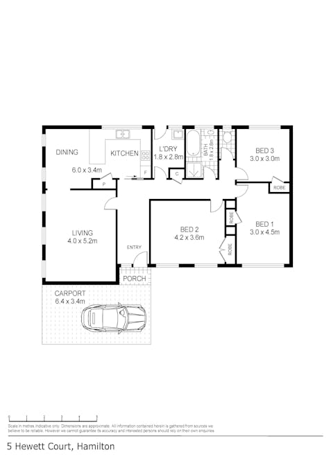 5 Hewett Court, Hamilton, VIC, 3300 - Floorplan 1