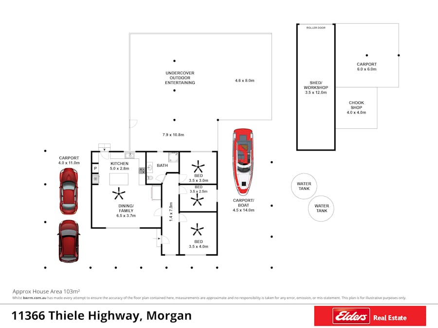11366 Thiele Highway, Morgan, SA, 5320 - Floorplan 1