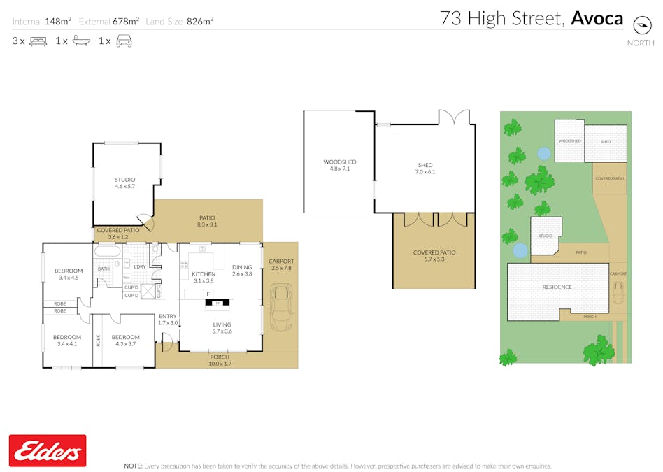73 High Street, Avoca, VIC, 3467 - Floorplan 1