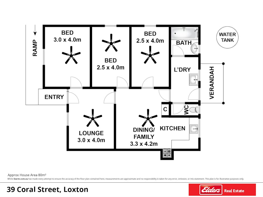 39 Coral Street, Loxton, SA, 5333 - Floorplan 1