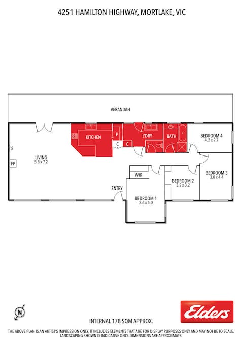 4251 Hamilton Highway, Mortlake, VIC, 3272 - Floorplan 1