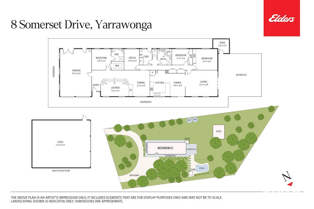 8 Somerset Drive, Yarrawonga, VIC, 3730 - Floorplan 1
