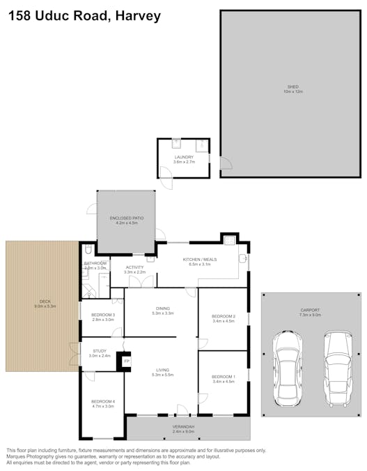 158 Uduc Road, Harvey, WA, 6220 - Floorplan 1