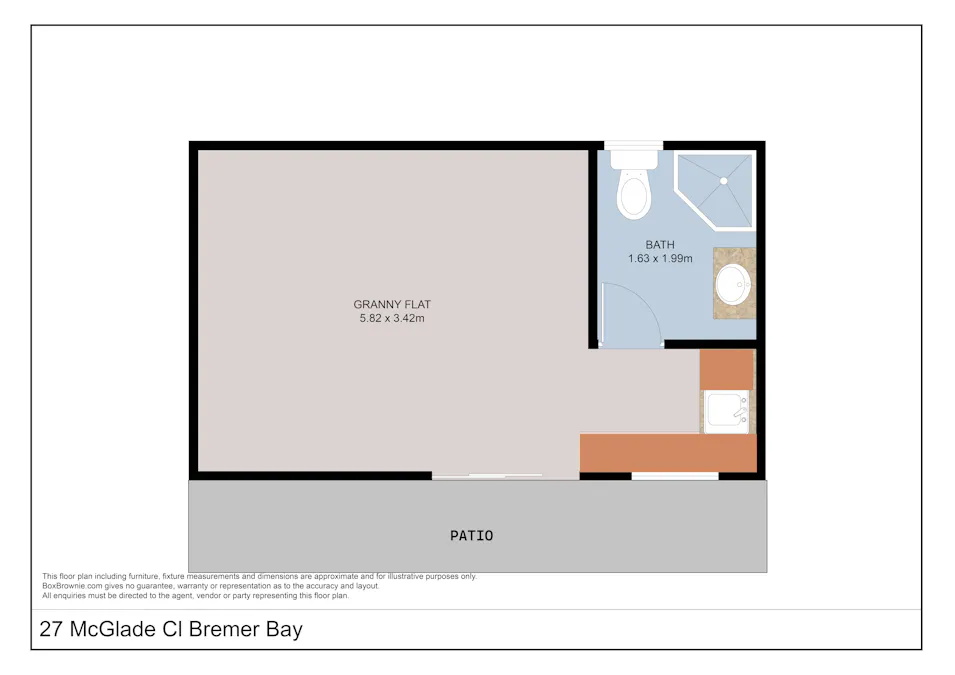 27 McGlade Close, Bremer Bay, WA, 6338 - Floorplan 1