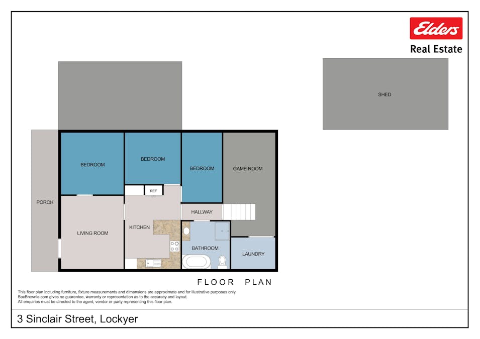 3 Sinclair Street, Lockyer, WA, 6330 - Floorplan 1